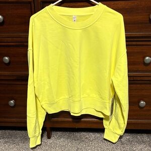 Lululemon Perfectly Oversized Crop Crew *Neon Wash